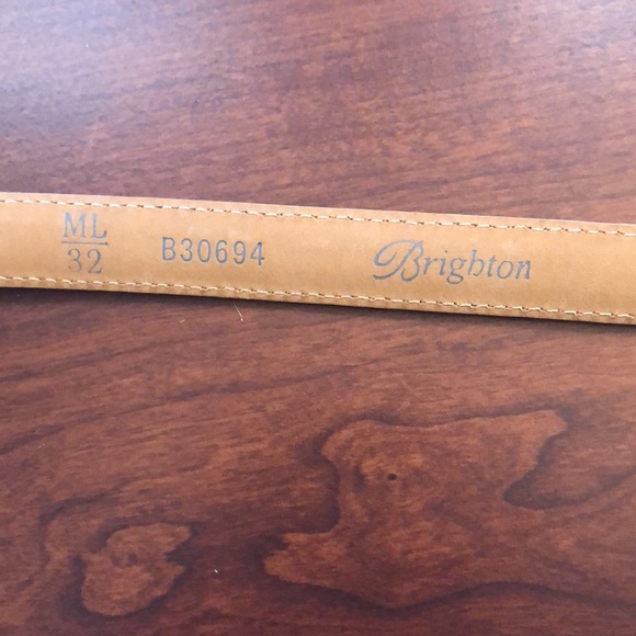 Brighton Flower Nude color Leather Belt - Picture 9 of 10